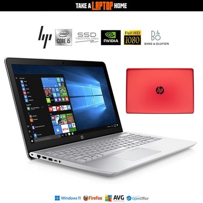 HP Pavilion 15 rot Laptop Core i5 NVIDIA GeForce Grafik Full HD 15,6'' Gaming