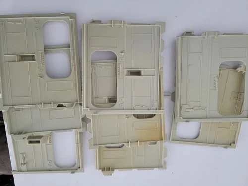 Gi Joe 1986 Cobra Terror Drome Parts Lot full Set 8 Inner Lower Bulkhead Walls