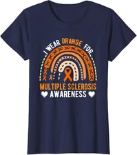 Multiple Sclerosis Awareness Month I Wear Orange Ladies' Crewneck T-Shirt