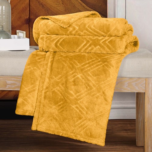 Alaska Diamond Flanell Fleecedecke Ultra Soft Plüsch Bettdecken Überwurf - Bild 28 von 85
