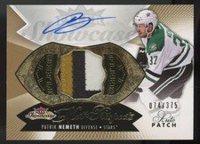 2014-15 Fleer Showcase Hot Prospects Patch Patrik Nemeth RC Auto 074/375 #192 3