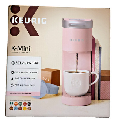 Keurig K-Mini Single Serve K-Cup Pod Coffee Maker 6 to 12oz Brew Size Dusty Rose