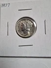 Photo of a 1937-P Mercury Dime from an eBay listing that sold on Jul 21, 2026