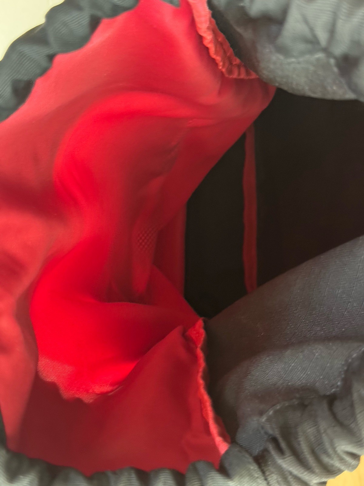 Nike Drawstring Backpack Cinch Sack Red Black Swo… - image 9