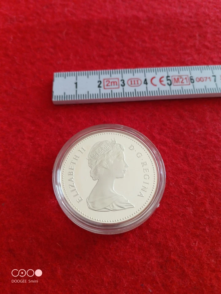 Dollaro Canadese Argento FDC transcanada railway 1981 REGINA ELISABETTA II - Immagine 3 di 3