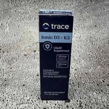 Trace Ionic D3 K2 Liquid Supplement 125 Mcg Supports & Bones And Immunity 2 OZ