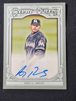 2013 Topps Gypsy Queen - Gypsy Queen Autographs A.J. Ramos #GQA-ARA (AU, RC)
