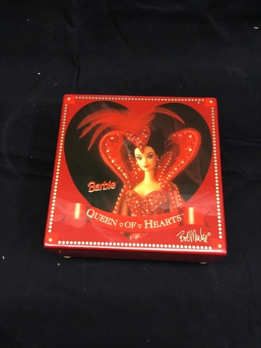 1995 Bob Mackie Queen of Hearts Designer Edition Barbie Music Box (new) - Picture 2 of 4