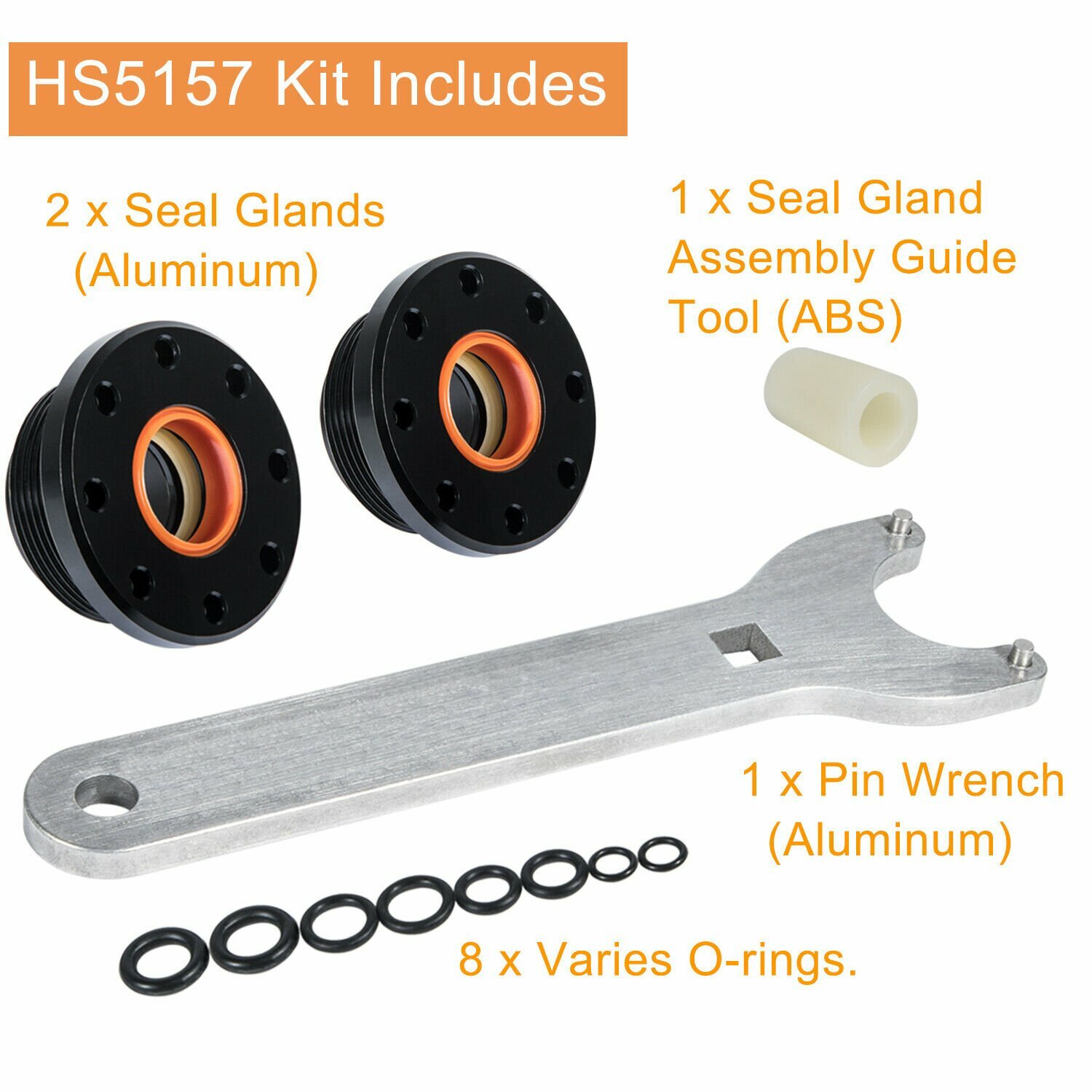 Bleed Kit & HS5157 Hydraulic Steering Cylinder Seal Kit For Seastar
