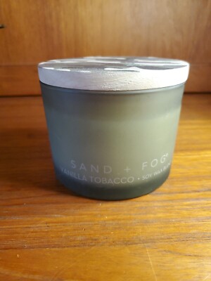 sand and fog vanilla tobacco candle Sand + Fog Vanilla Tobacco Scented Candle 12 Oz Soy Wax Blend NEW 2 Wick