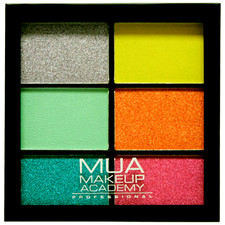 MUA Matte/Pearl Eyeshadows 6x Shades "Colour Burst" Bright Vibrant Sealed