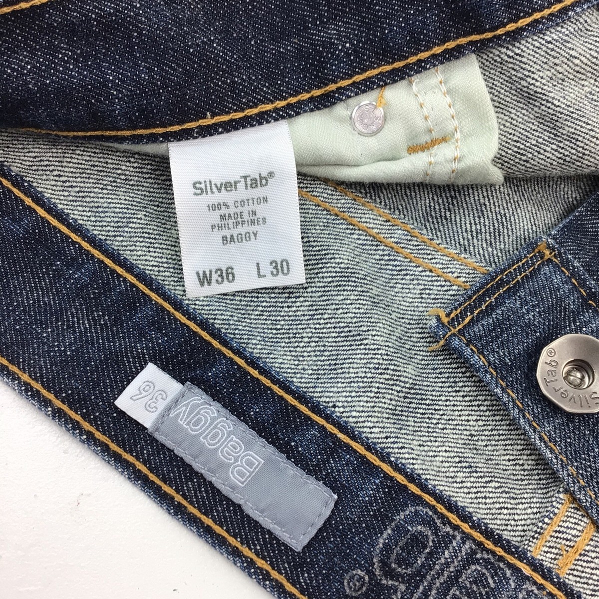 Vintage Levis Jeans Mens 36X30 SilverTab Baggy Mega Wide Leg 90s