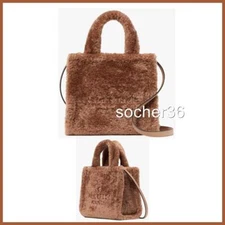 KATE SPADE ELLIE FAUX FUR SMALL TOTE LIGHT FAWN KI861 NWT $399