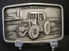John Deere 6420 Tractor Waterloo EMPLOYEE Only 2001 Belt Buckle Lt Ed jd Command