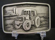 John Deere 6420 Tractor Waterloo EMPLOYEE Only 2001 Belt Buckle Lt Ed jd Command