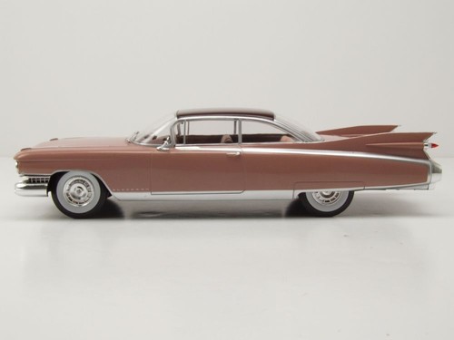 Cadillac Eldorado Seville Coupe 1959 hellrosa metallic Modellauto 1:24 Whitebox - Bild 3 von 8
