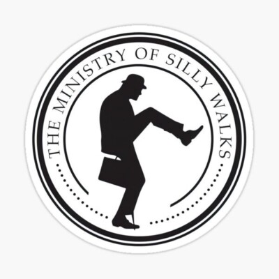 Monty Python & the Holy Grail, The Ministry of Silly Walks Vinyl Die Cut Sticker