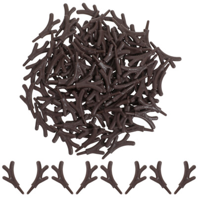 100 PCS Mini Antlers Decor Decoration DIY Accessories Deer Decorations