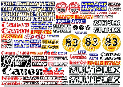 Vintage Decals for Thunder Tiger The Challenger 83 D188---Rarität