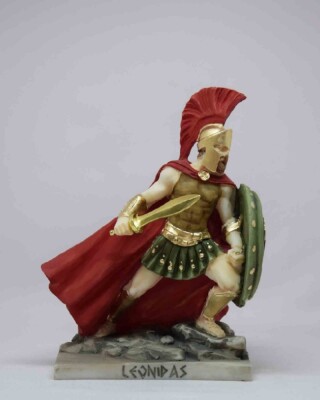 Maska 4-723S Leonidas 16 cm Alabaster Sonderfarbe Serie Krieger 