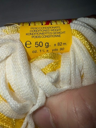 Lana Gatto Yarn - NUBIA - multi color ribbon - 50g, 82m, 90yd, 1.75oz - Picture 4 of 11
