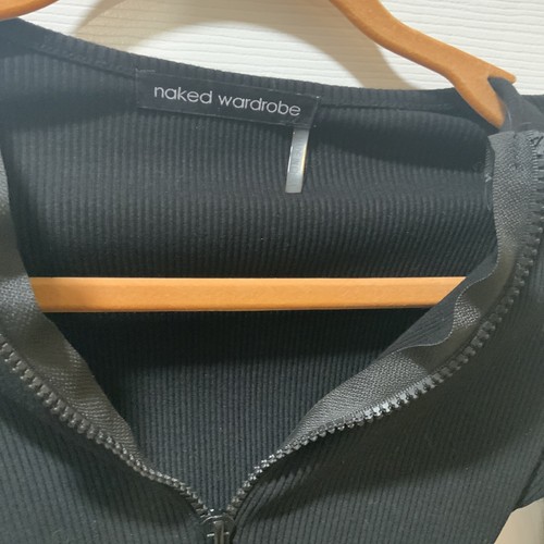 Body armario desnudo cremallera frontal, ¡manga larga!!!(Talla XS) Negro - Imagen 4 de 8