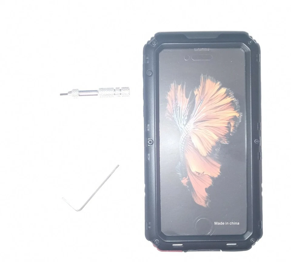 Funda Impermeable Para iPhone Una Nueva Generación de Impermeable Metal Móvil.Negro. Foto 3 de 4