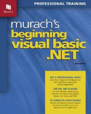 Murachs Beginning Visual Basic NET - Paperback By Prince, Anne - GOOD