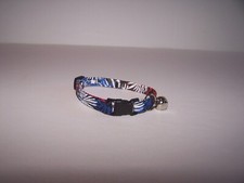 Wet Nose Designs CAT or KITTEN COLLAR Patriotic Red White Blue Fireworks