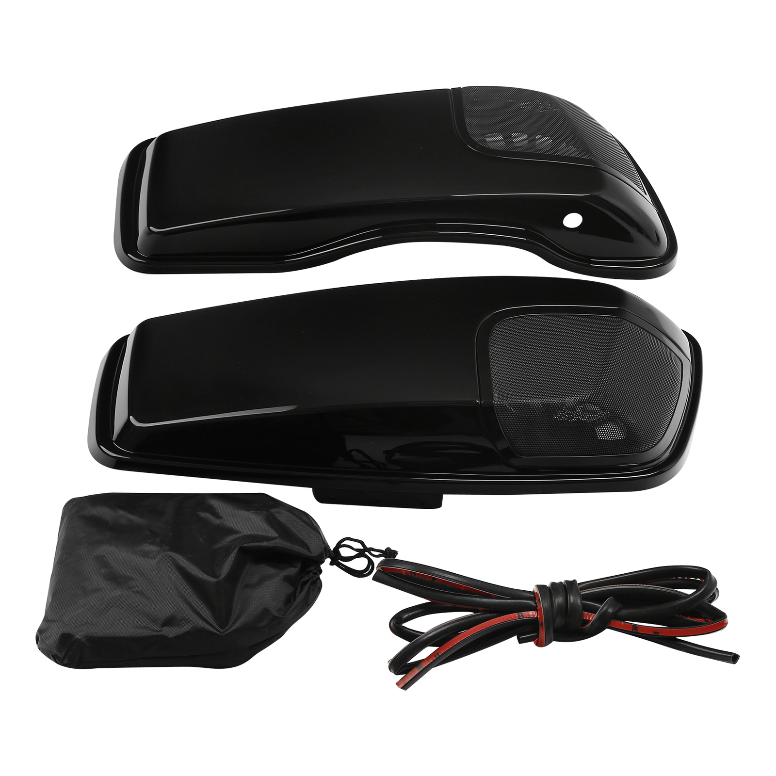 Saddlebag Lids Speaker Cutouts For Harley Touring FLT FLH FLHTCU 2014-2024 2019