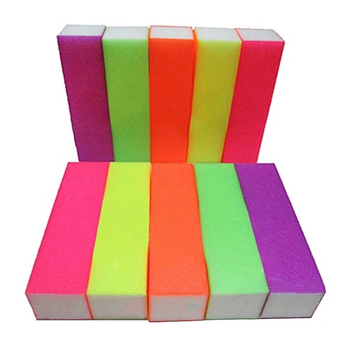 10 Pcs vendre Fichier De Ongles À Éponge Polisseur Bloc Tampon Pour Lime