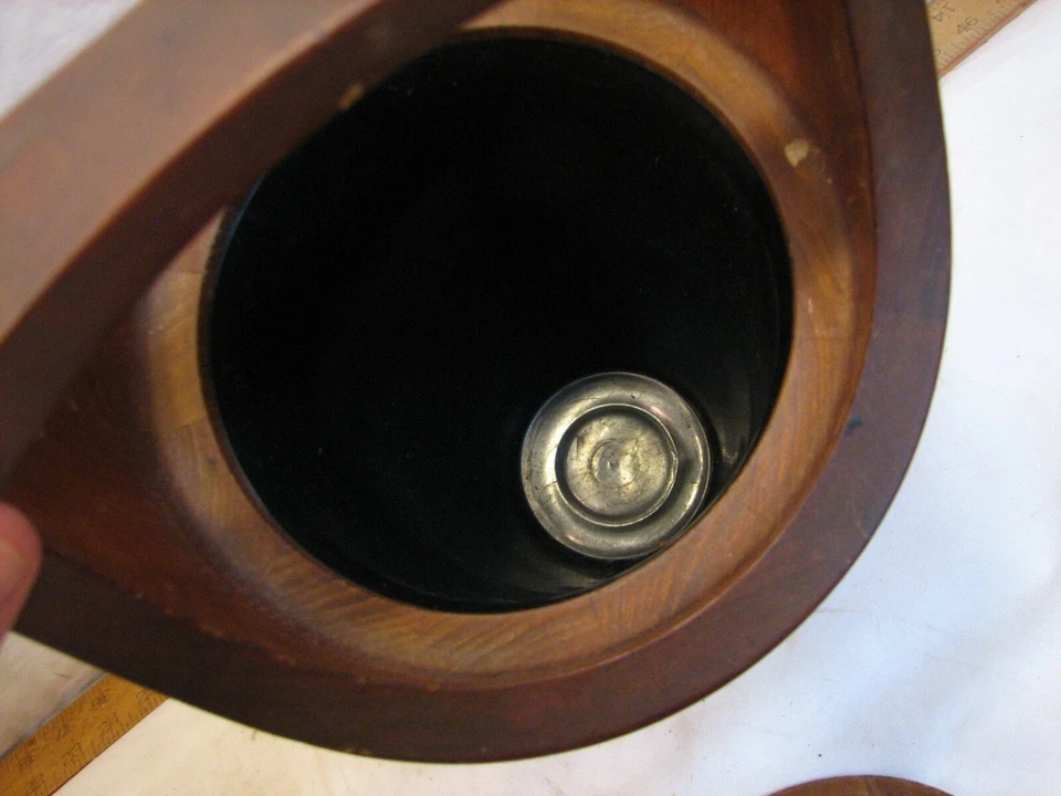 Dansk Designs Dinamarca 16" Congo Madera Enfriador de Vino Cubo de Hielo Teca IHQ Champagne Foto 3 de 4