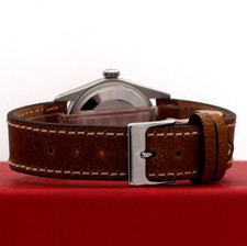 Mens VINTAGE Rolex Oyster Perpetual Date Stainless Steel Silver Dial 34mm Watch 5