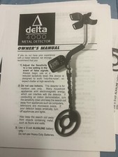TEKNETICS DELTA 4000 METAL DETECTOR OPERATOR MANUAL NEXT DAY SHIPPING