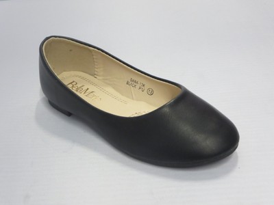 plain black flats
