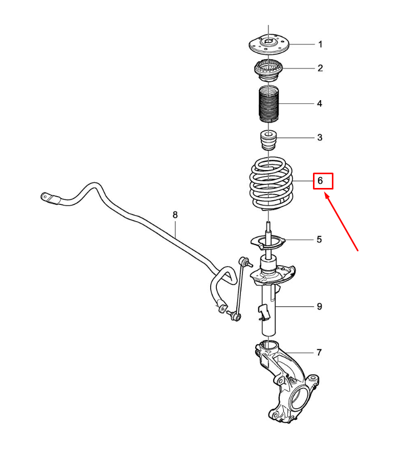 VOLVO XC60 Front Coil Spring 31304154 NEW GENUINE eBay