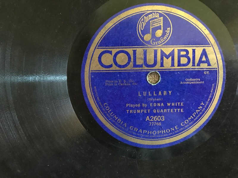 Victrola Record Lullaby / The Old Refrain By Edna White Columbia A2603