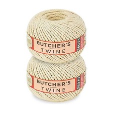 720ft Butchers Twine 2-Pack Natural Cotton for Cooking Crafting Trussing