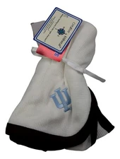 Baby Blanket Indiana University Hoosiers NCAA Team Embroidered Waffle Weave