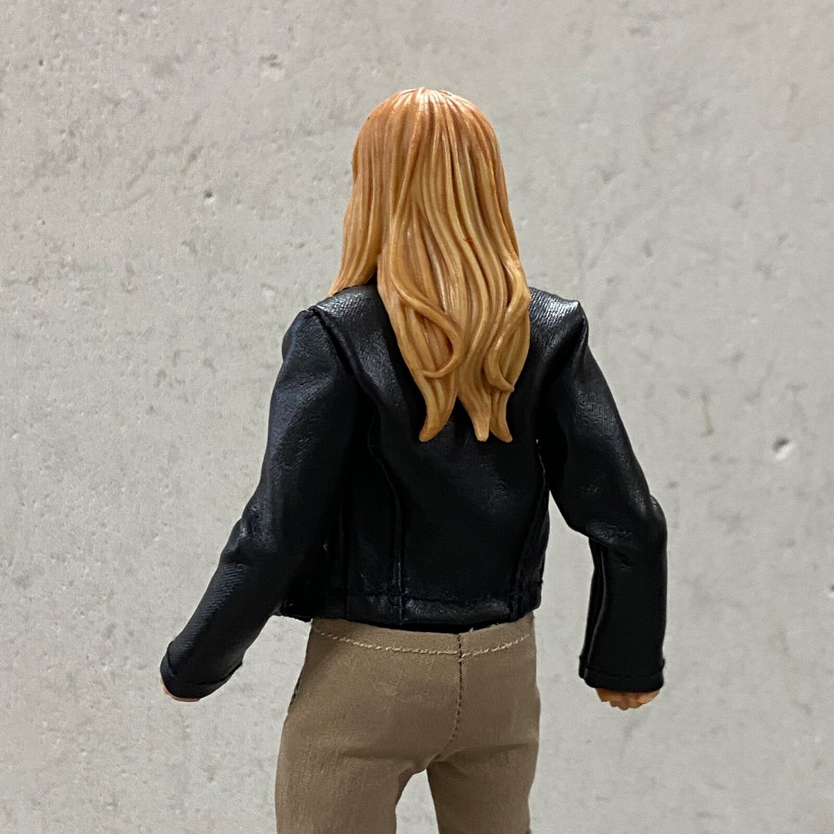 PB-ZPJK-FEM: 1/12 faux leather zipper jacket for 6