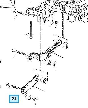 Pair of Rear Suspension Arm Bolts Vauxhall Insignia A Mk1 11561300 New Genuine - Picture 6 of 12