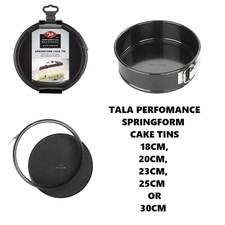 TALA PERFORMANCE BAKEWARE NON STICK SPRINGFORM CAKE TINS 20CM, 23CM, 25CM, 30CM