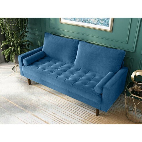 Sofa Lounge 3 Seater Couch Furniture 11 Colors - Picture 21 of 23