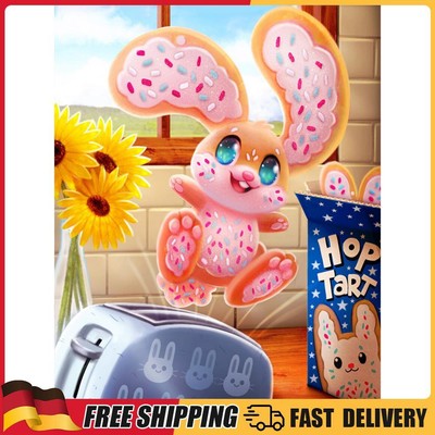 Cartoon Biscuit Bunny 5D DIY Diamond Drawing Kits Full Round Drill Art (A6179)