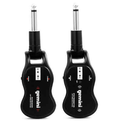 Gemini GMU-G100 - kabelloses UHF-Gitarrensystem mit Sender und Empfänger
