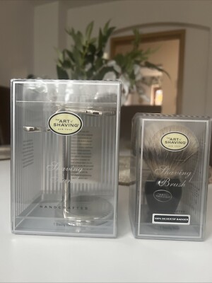 The Art Of Shaving New York Handcrafted Shaving Stand & ShavingBrush 100% Silver