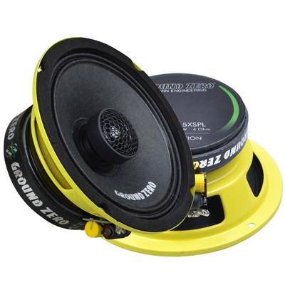 300W max. 16,5cm Koaxial Lautsprecher + Gitter 4Ohm Ground Zero GZCF 6.5SPL PAAR
