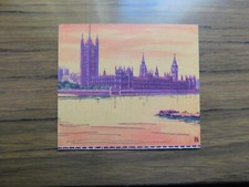 Round the World Scenic Models  Carreras 1925 #3 England Houses of Parliament