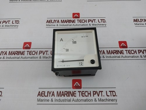 Rishabh EQ96 AC Ammeter 0-125/250A 600V SACC02134686 E236986 2000M
