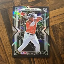 2022 Rafael Devers Panini Chronicles Obsidian #42 Boston Red Sox